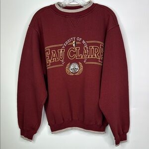 Vintage Genus UWEC Crewneck Sweatshirt Size Medium